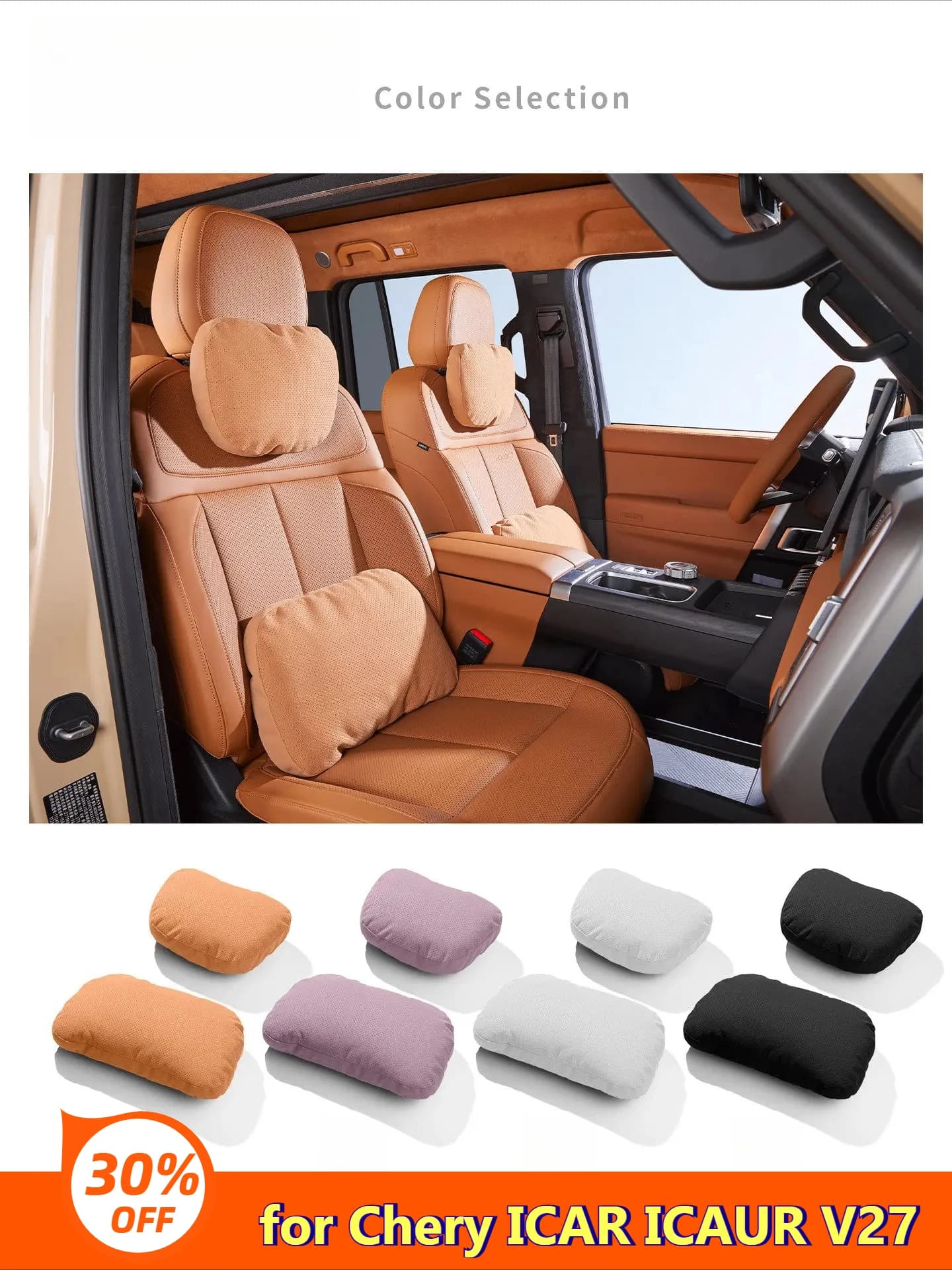 Cuscino per il Collo e Supporto Lombare per Auto Chery ICAR ICAUR V27, Accessori Interni per Auto