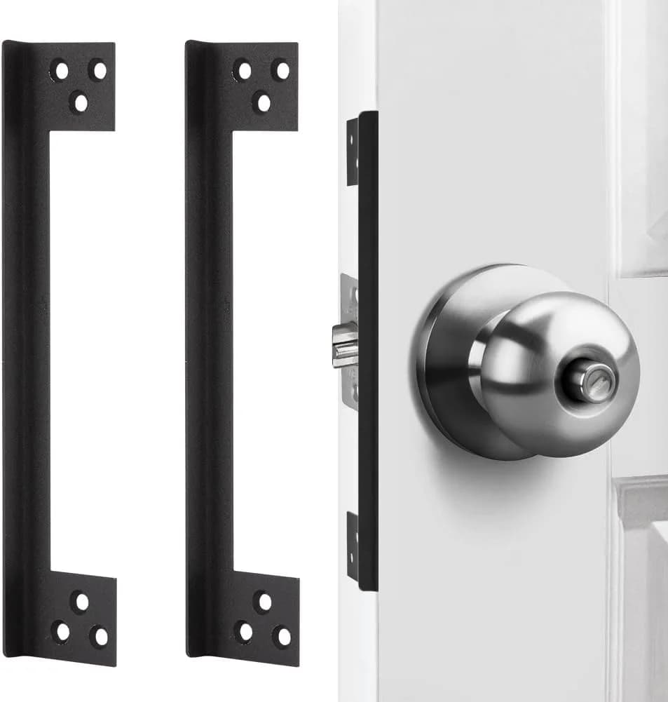 Serratura della porta protezione della serratura della porta di sicurezza domestica piastra di sicurezza della porta a battente a forma di L protezione di sicurezza della porta di sicurezza domestica