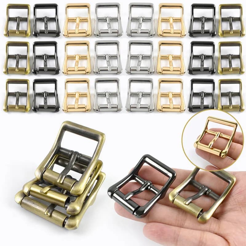 5/10 Pezzi Fibbie Metalliche da 20/25/32mm con Chiusura a Perno, Regolatori per Cinghie Borsa, Ganci Scorrevoli per Cinture, Accessori Fai da Te