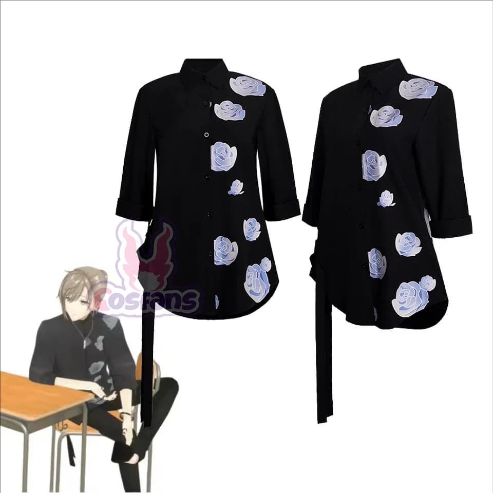 Anime Kanae Cosplay Costume Kanae Nijisanji Cosplay Costume Shirt Halloween Carnival Party Uniforms Blouse T shirt Carnival Top