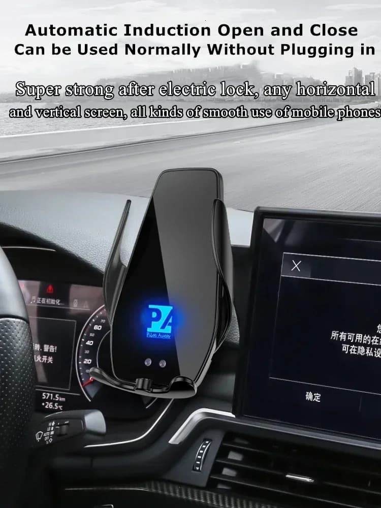 2018-2020 Per Audi Q5 Supporto per telefono per schermo per auto Caricatore wireless Navigazione GPS Telefoni Staffa di montaggio