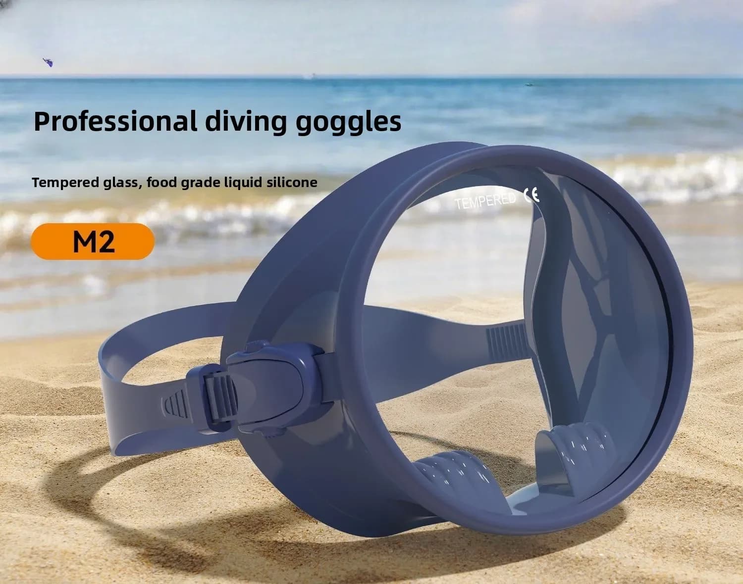 Large vision high definition diving goggles anti-fog mask mask silicone fisherman mirror swimming fisherman fishing mirror