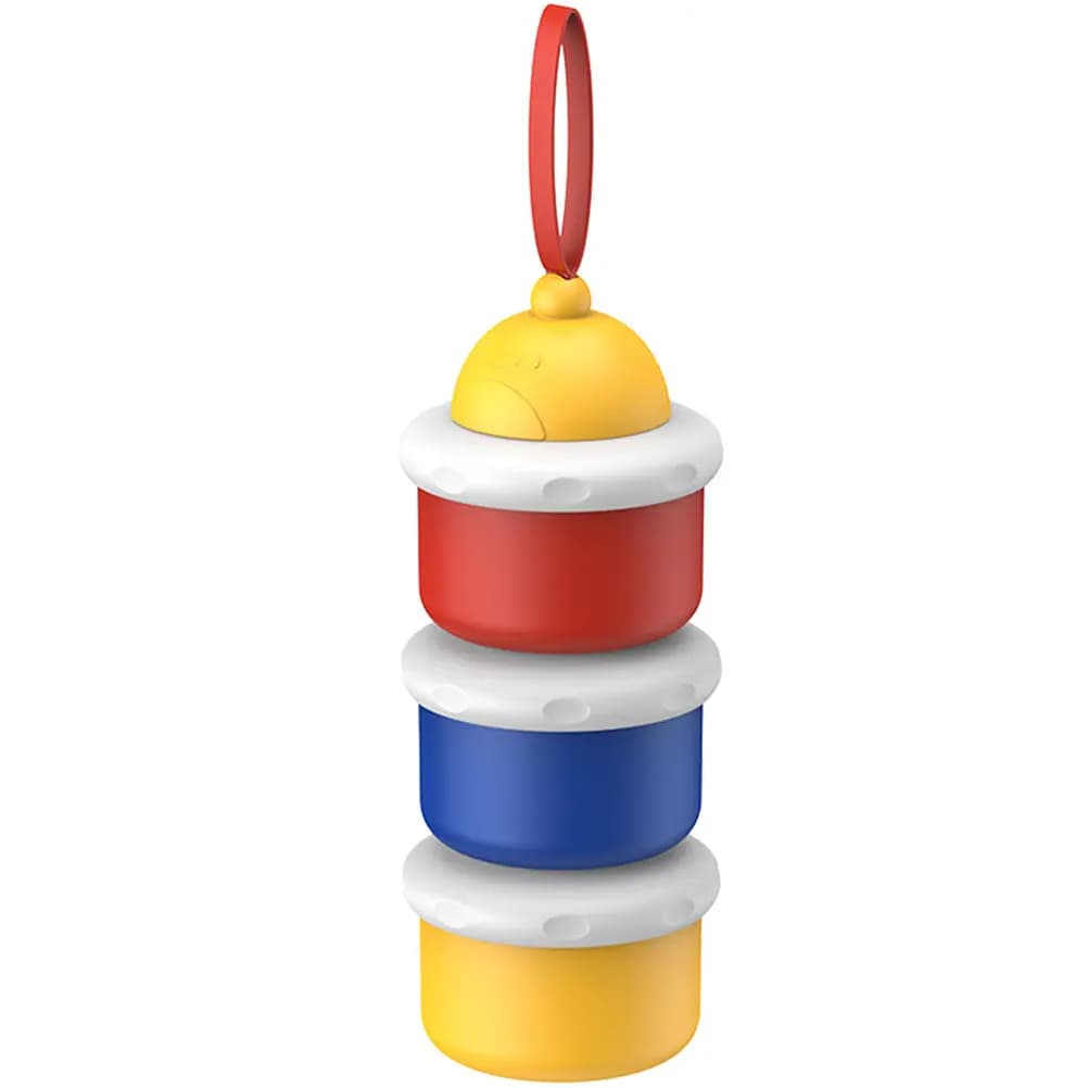 Scatola per latte in polvere a 3 strati, dispenser portatile per latte in polvere, contenitore per alimenti per bambini, scomparto a tenuta stagna, multifunzionale