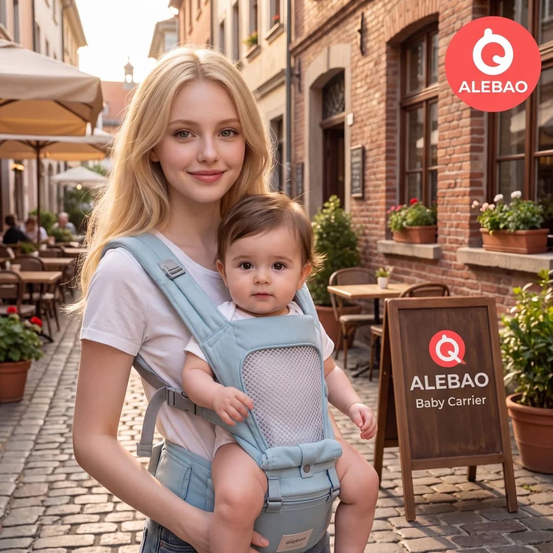 Baby carrier, waist stool, front-holding portable stool, suitable for all seasons, breathable and a great tool for carrying babi