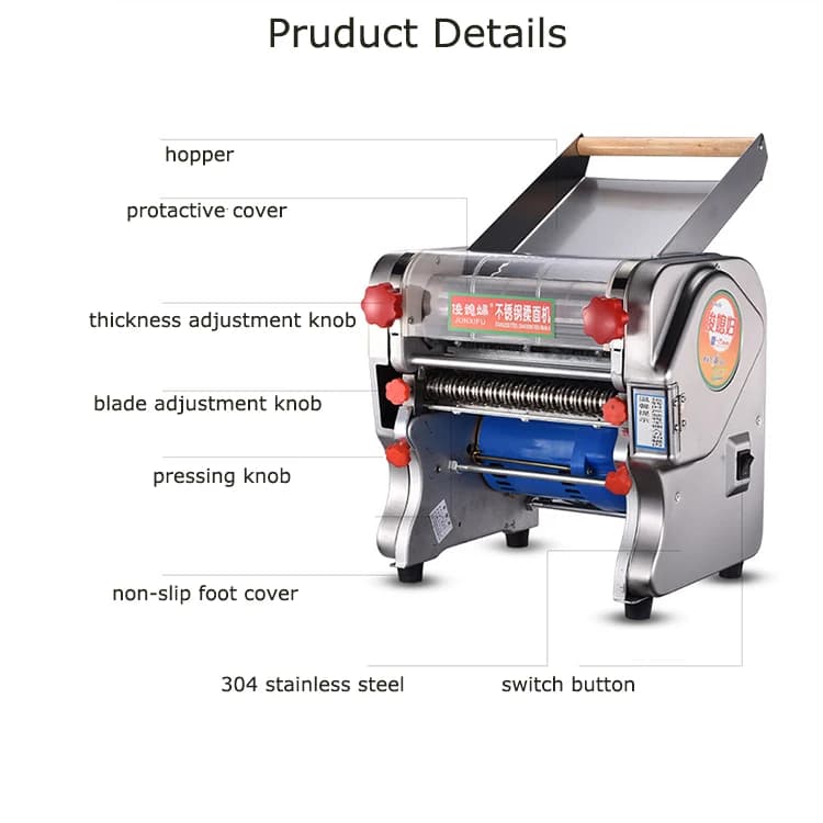 Electric Fresh Noodle Making Machine Automatic Produced Fresh Noodle Making Machine Cutter Pasta Noodles Maker