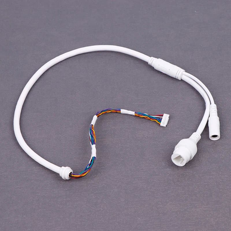【New】Camera Tail Cable Ethernet Lan Cable PoE RJ45 Network Cable 10 Pin 10 Core For IP Camera