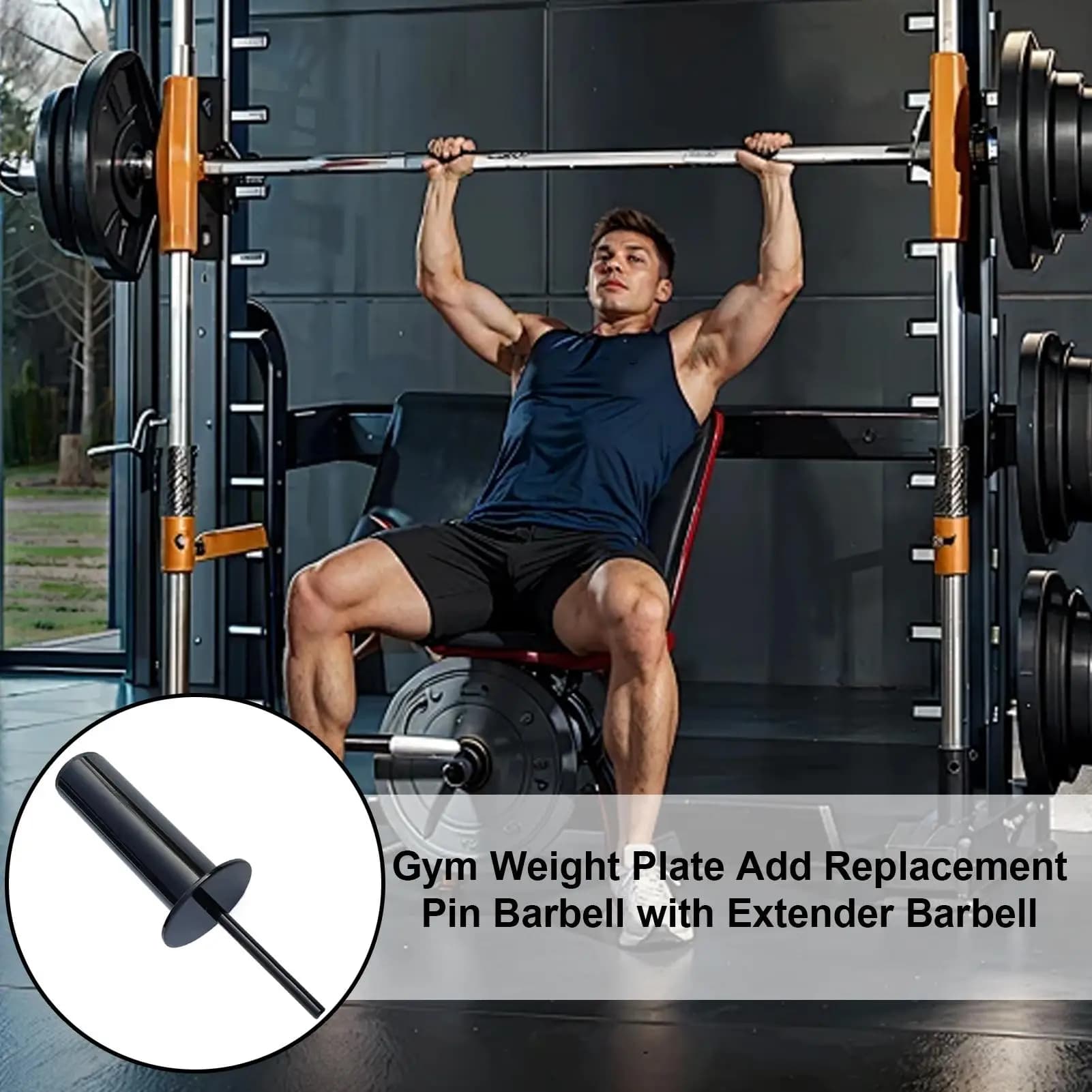 Fitness Gym Weights Piston Adds Spare Pin Stack resistance plate Loading pin Gym equipment for strength training