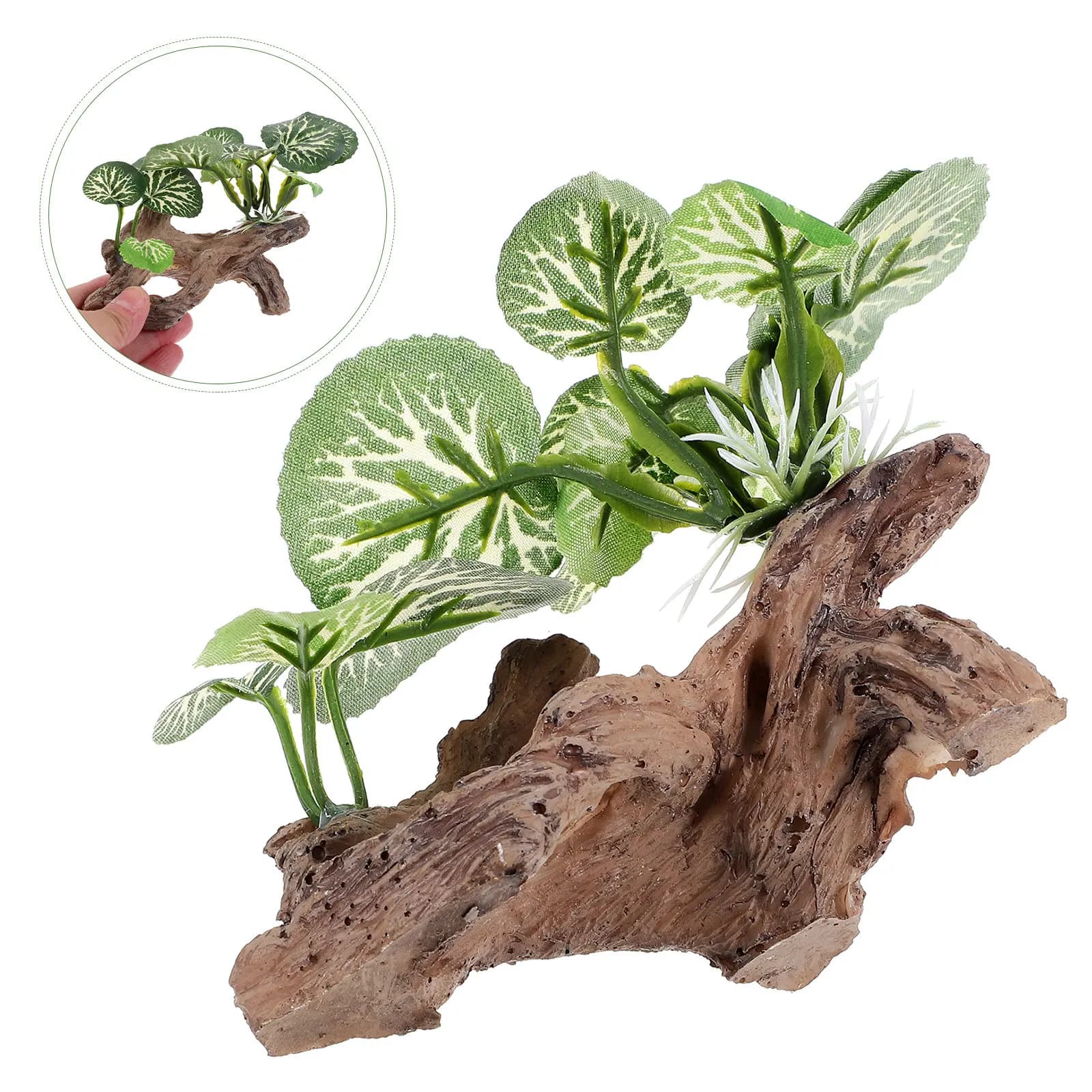 Aquarium Landscape Trunk Fish Tank Artificial Plant Ornament Hideout Hiding Cave Simulation Trunk Decor for Fish Tank