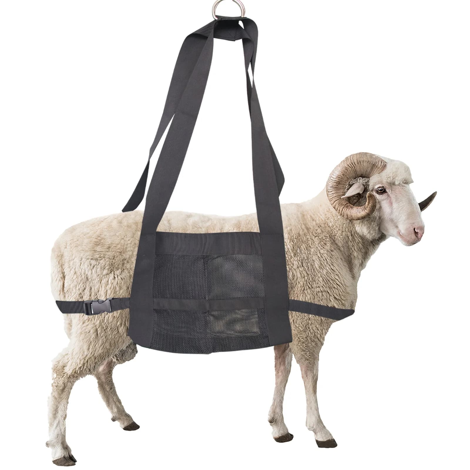 1 piece calve harness for weighing animals - Ladder for hanging calves with adjustable shoulder strap for weighing cattle goat dogs