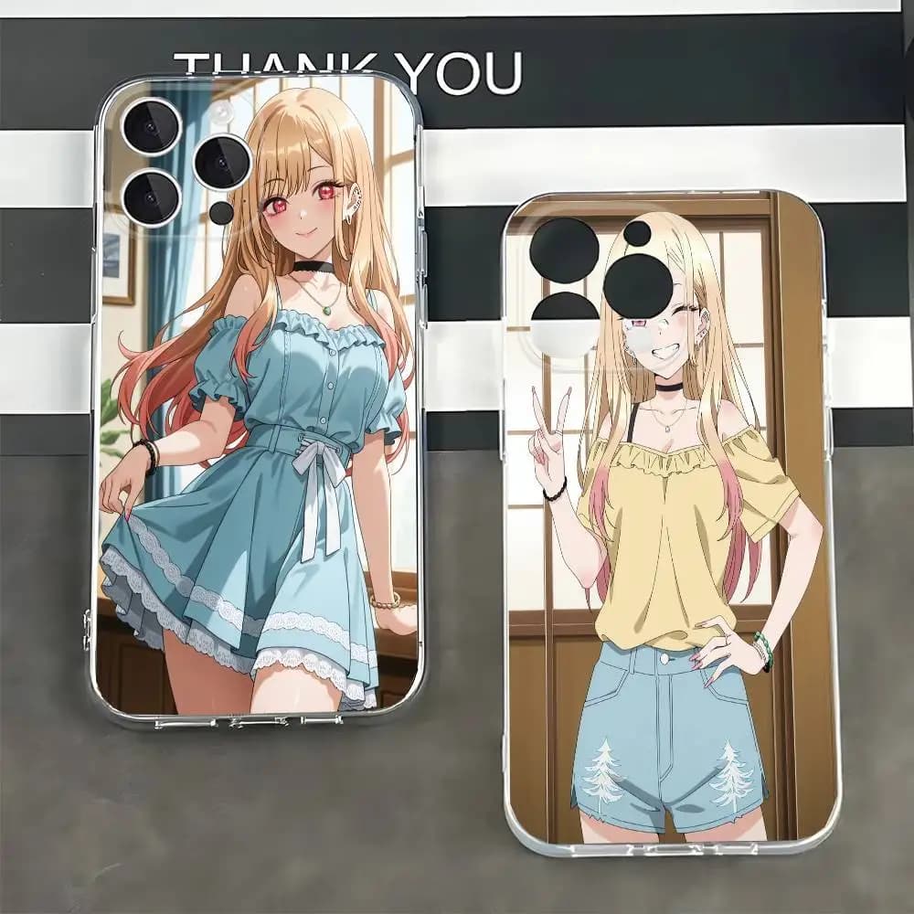 K-Kitagawa Marin Phone Case For iPhone 17 Air 11 12 13 14 15 16 Pro Max Plus XS X XR Silicone Soft Cover