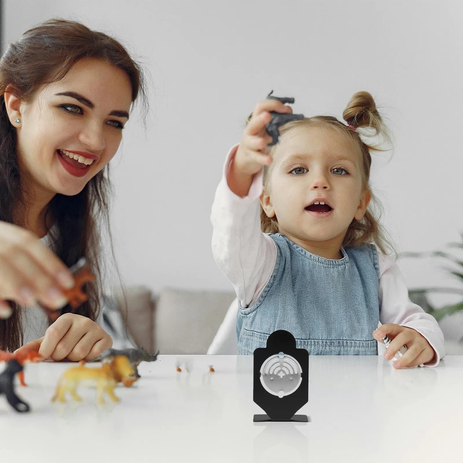 Set di 3 Bersagli Rotanti in Acciaio Inox per Allenamento Bambini, Coordinazione Occhio-Mano, Pratica di Precisione, Gioco per Interni ed Esterni