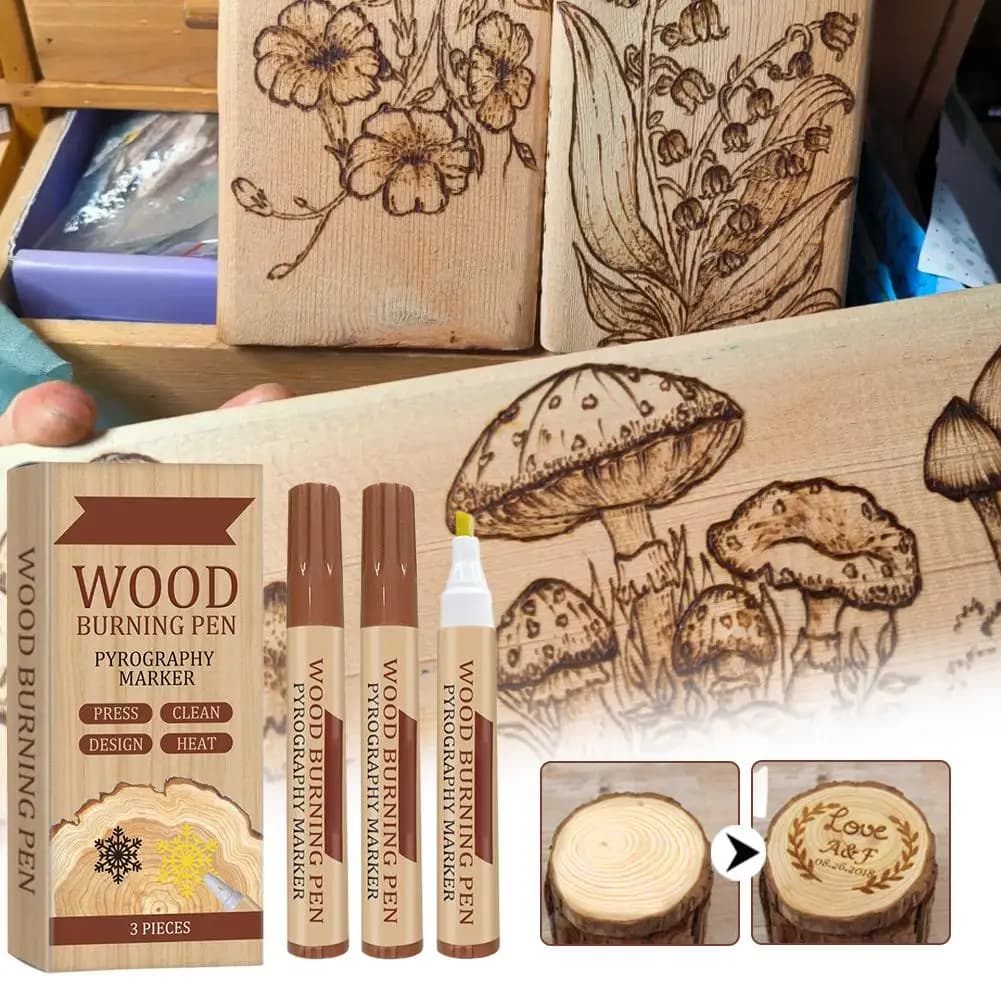 Nuova Penna per Pirografia in Legno, Durevole e di Lunga Durata, Facile da Usare, Marcatore per Pirografia, Forniture Artistiche, Penna per Incisione su Legno
