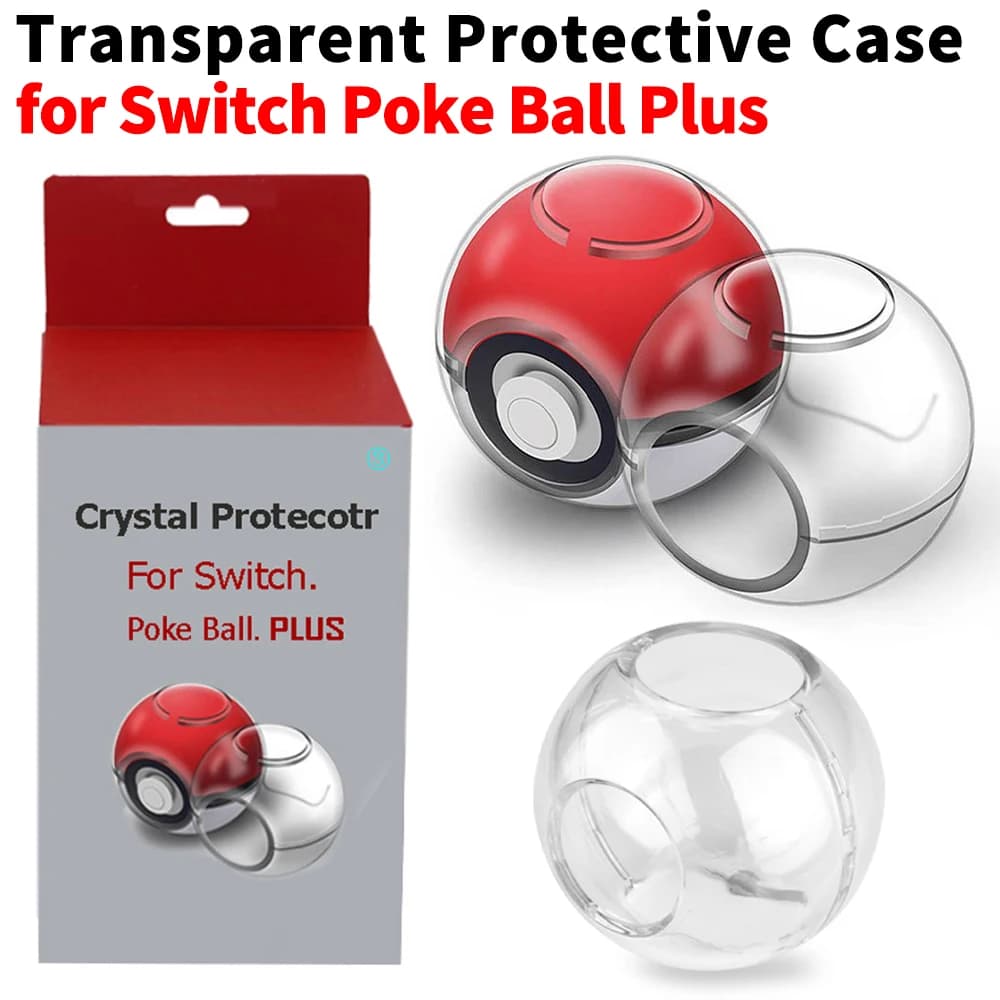 Custodia protettiva trasparente per PC Custodia protettiva antiurto Impermeabile antigraffio antipolvere per Switch Poke Ball Plus