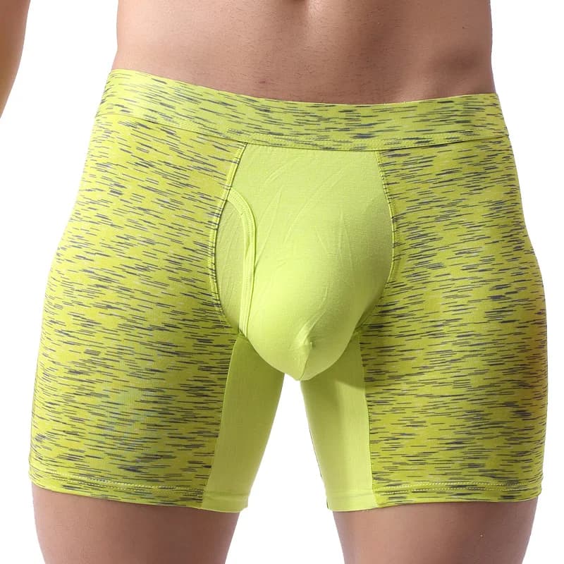 Long Man Boxer Underwear Penis Pouch Bulge Modal Panties Short Sports Pants For Men Gym Shorts Open Crotch Underpants Male