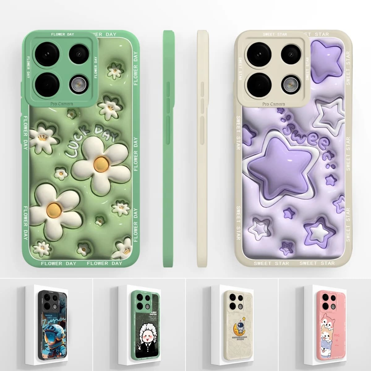 Per Xiaomi Poco M6 Pro 4G Custodia Retro Floreale Coque Custodia protettiva in silicone morbido per Xiaomi M6 Pro Paraurti Capa Funda Borse per telefono