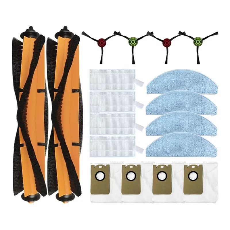M02K-Fit per robot aspirapolvere Lydsto G2 / G2D, spazzola principale, spazzola laterale, filtro HEPA, panno lavapavimenti, sacchetto per la polvere, accessori di ricambio, 18 pezzi