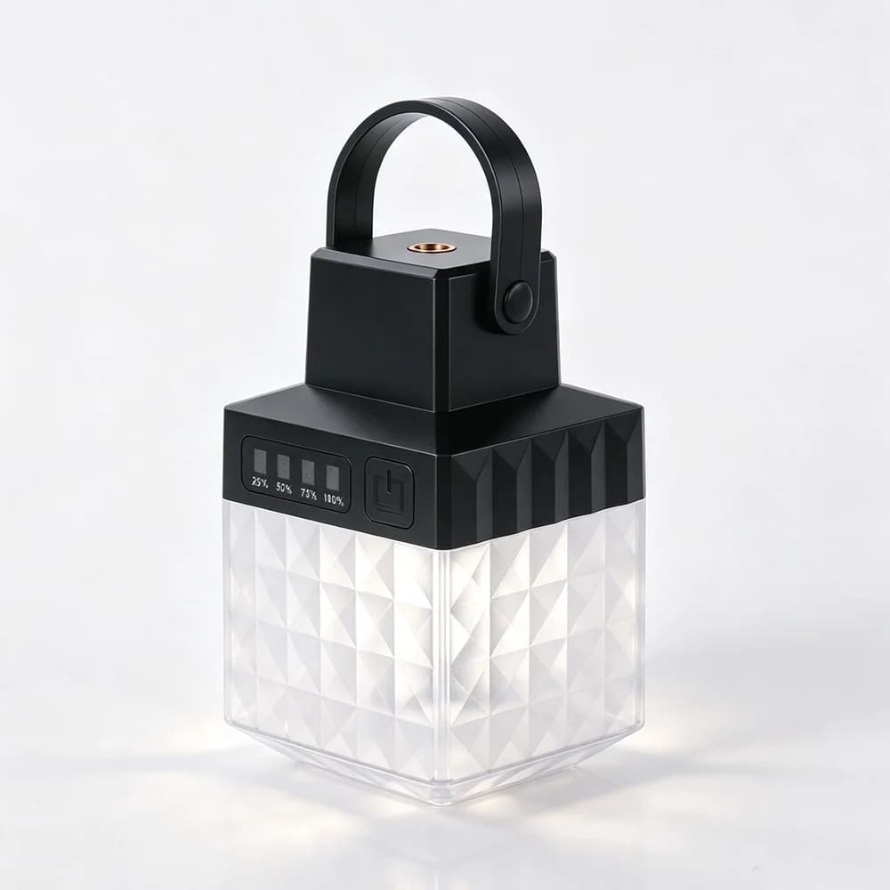 Outdoor LED Camping Lantern Portable 360° Hanging Light 5 Lighting Modes USB Rechargeable Tent Light Waterproof Emergency Ligh