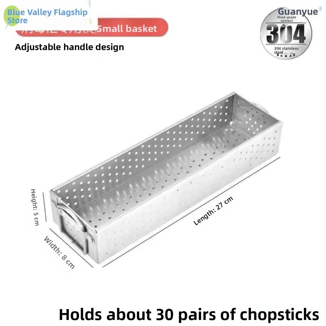 Thickened Stainless Steel Kitchen Utensil Storage Box Chopsticks Rack Disinfection Cabinet Knife Fork Storage Basket Cartoon ...