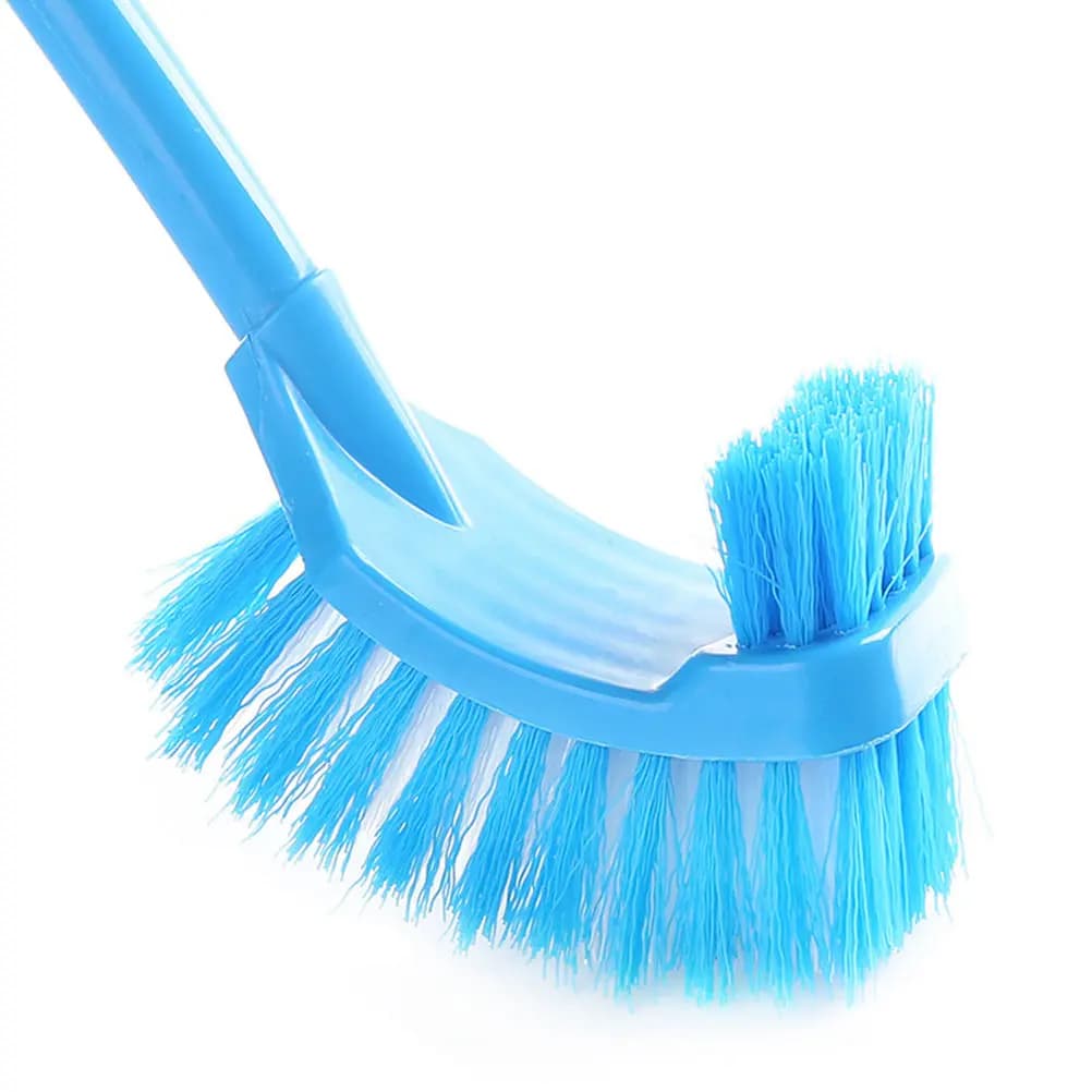 4Pcs Long Handle Toilet Brush Cleaning Tool Dense Bristles Home Bathroom Hotel Wc Cleaning Supplies Slot Hanging Handle