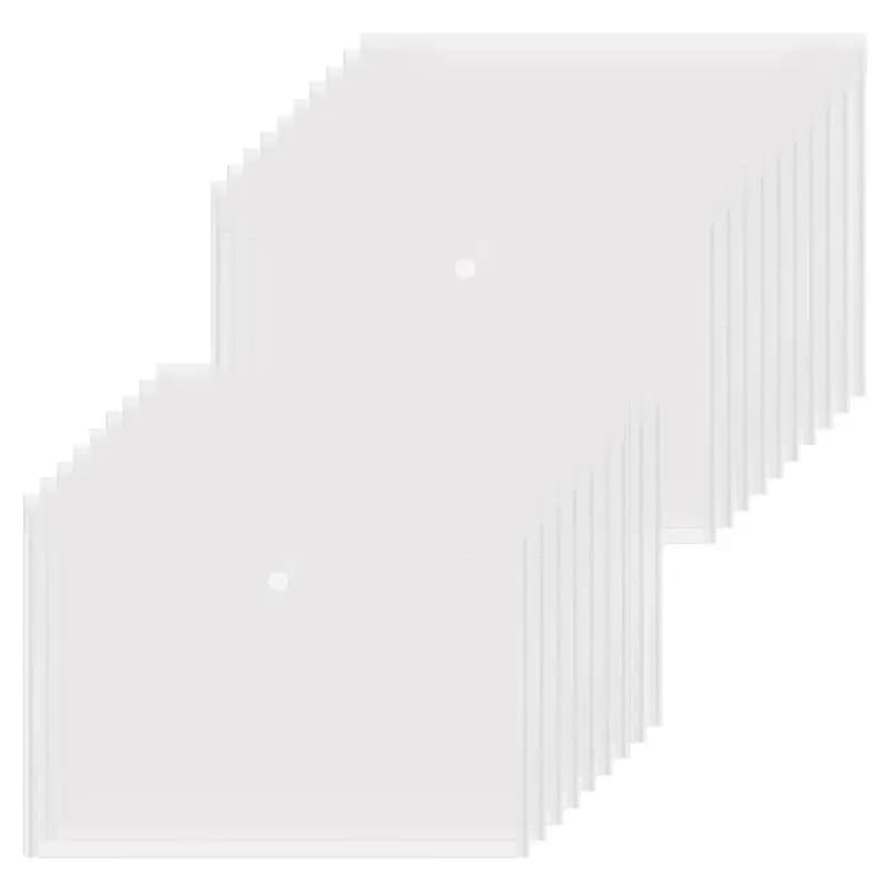 100PCS A4 Folder Bag Transparent Plastic Water Resistant File Holder File Paper Office Supplies Documents Protectors-AEF7