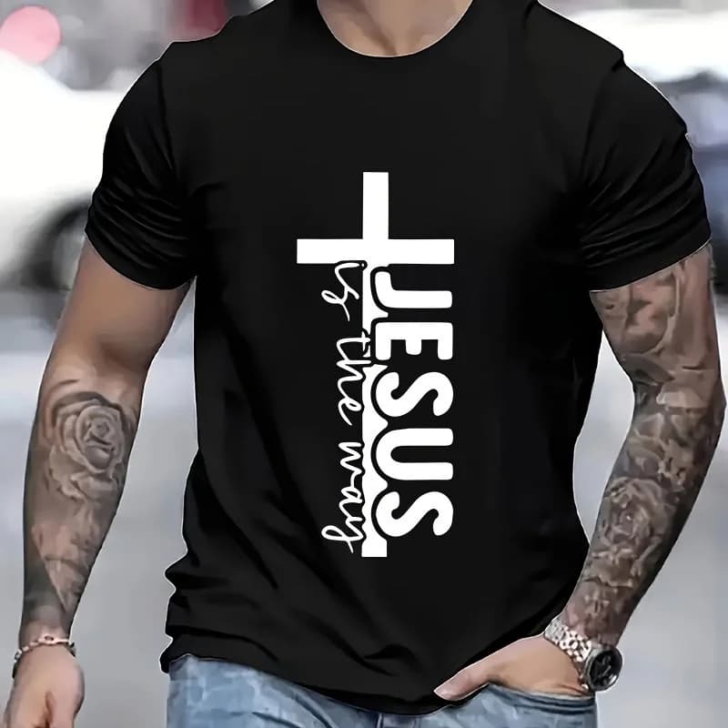 Jesus Inspired Heat Transfer Stickers - Washable DIY Decals, Suitable for T-Shirts, Jeans, Backpacks - White Pvc Handmade Patches
