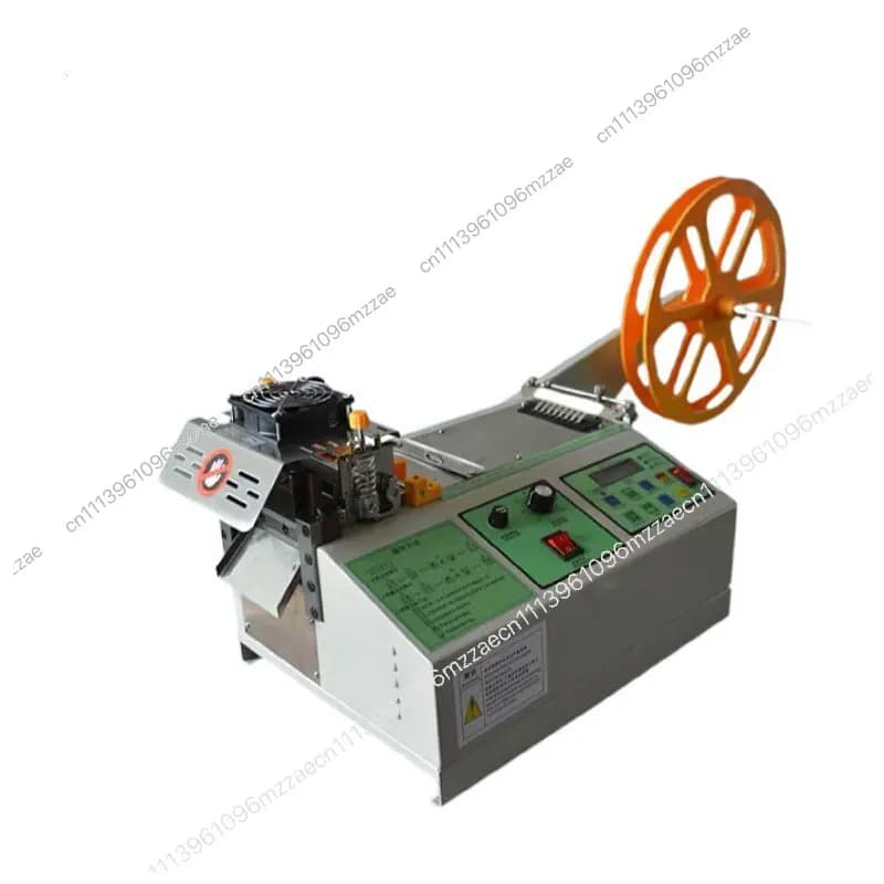 Macchina Automatica per Taglio Nastro, Taglierina a Caldo e Freddo per Nastri, Macchina Computerizzata per Taglio a Caldo di Nastri, Taglierina per Nastro Velcro