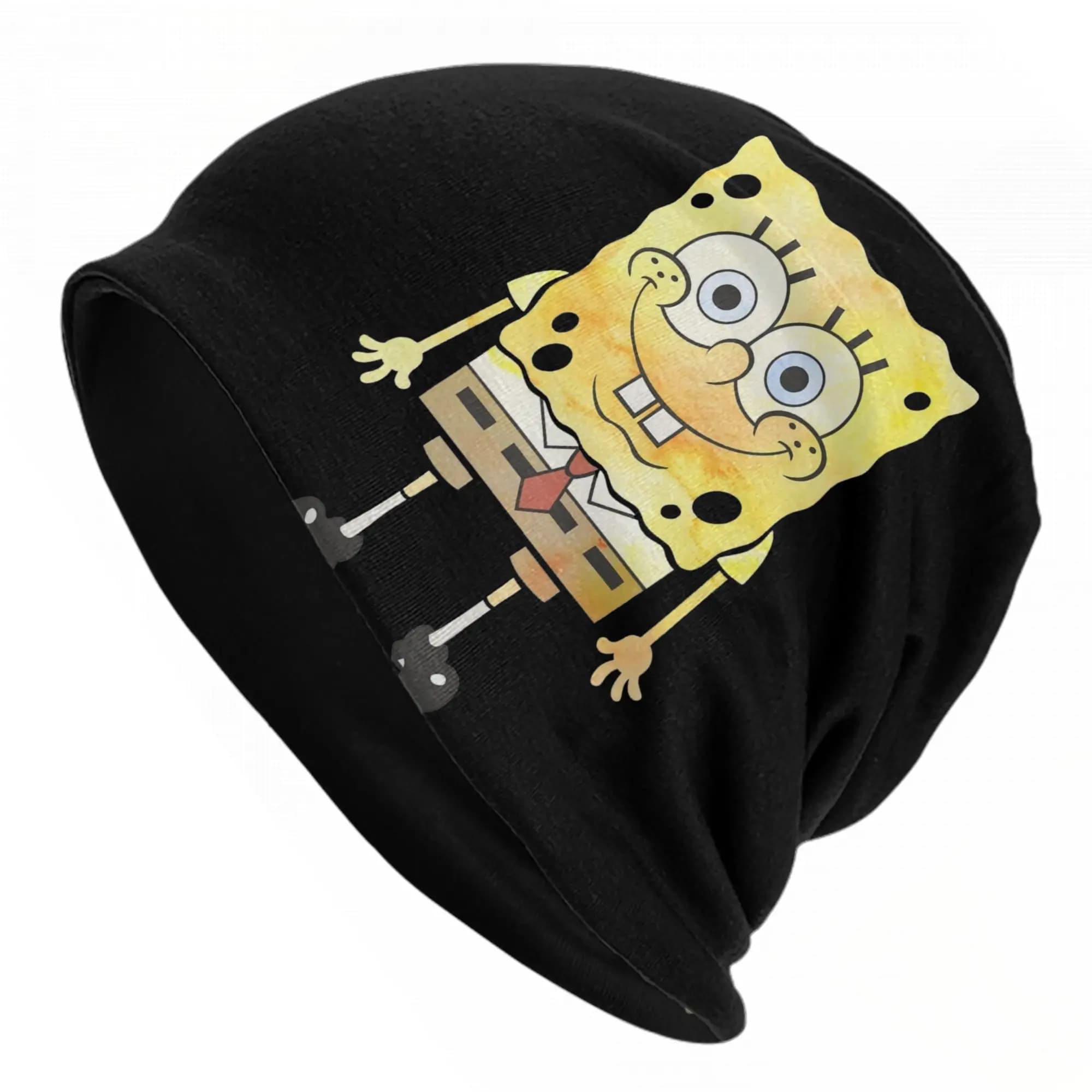 Spongebobed Caps Hip Hop Unisex Street Skullies Beanies Hat Spring Warm Dual-use Bonnet Knit Hat