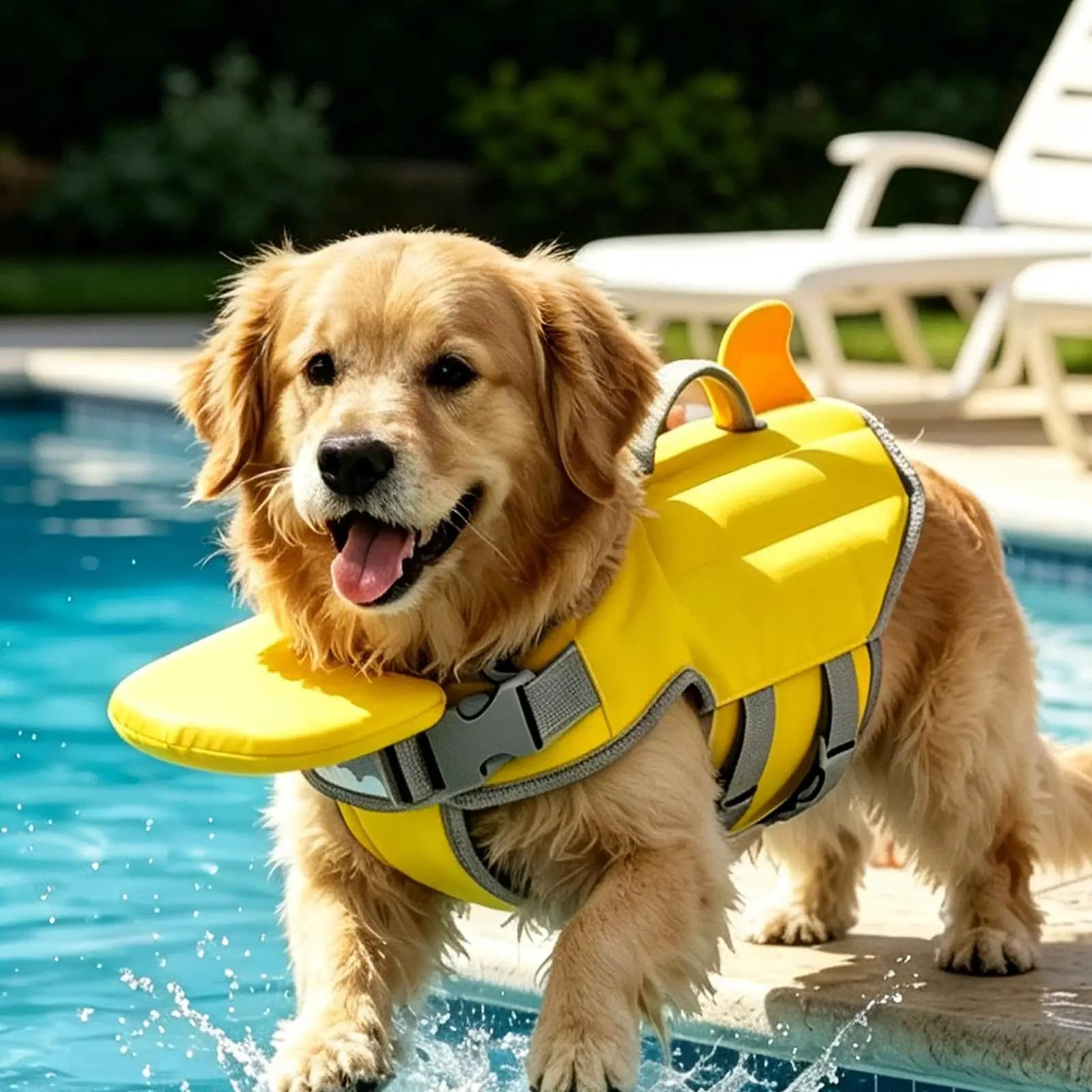 Adjustable Dog Life Jacket Summer Waterproof Surfing Clothes Floating Breathable Dog Lifesavers Swimsuits Dog supplies