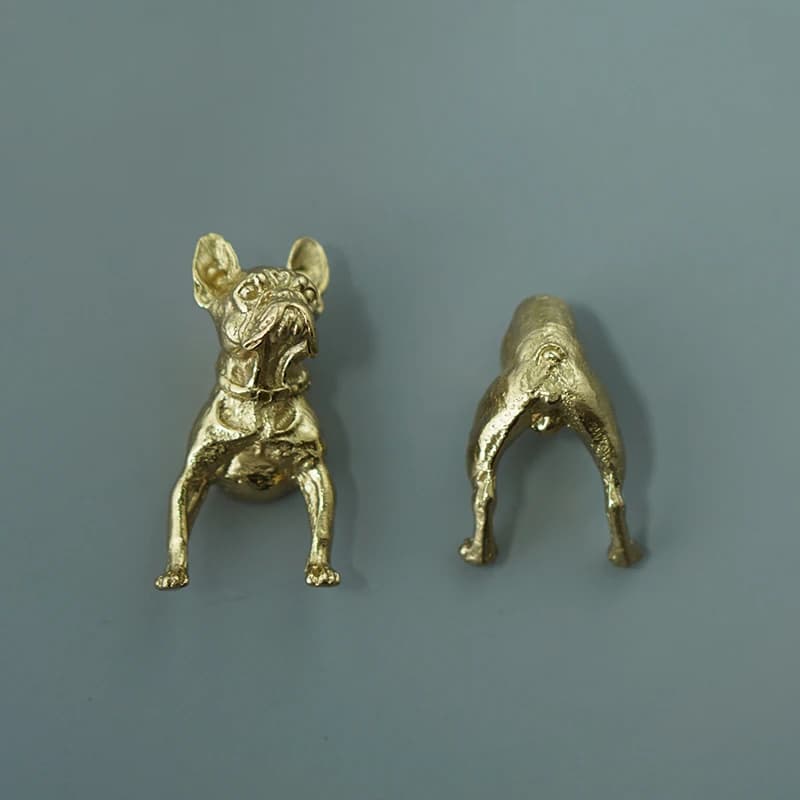 Manopola per cani in ottone Maniglia per cassetto Guardaroba Porta Maniglia per cani animali Manopole per cassettiere Maniglie per armadi Ferramenta per mobili