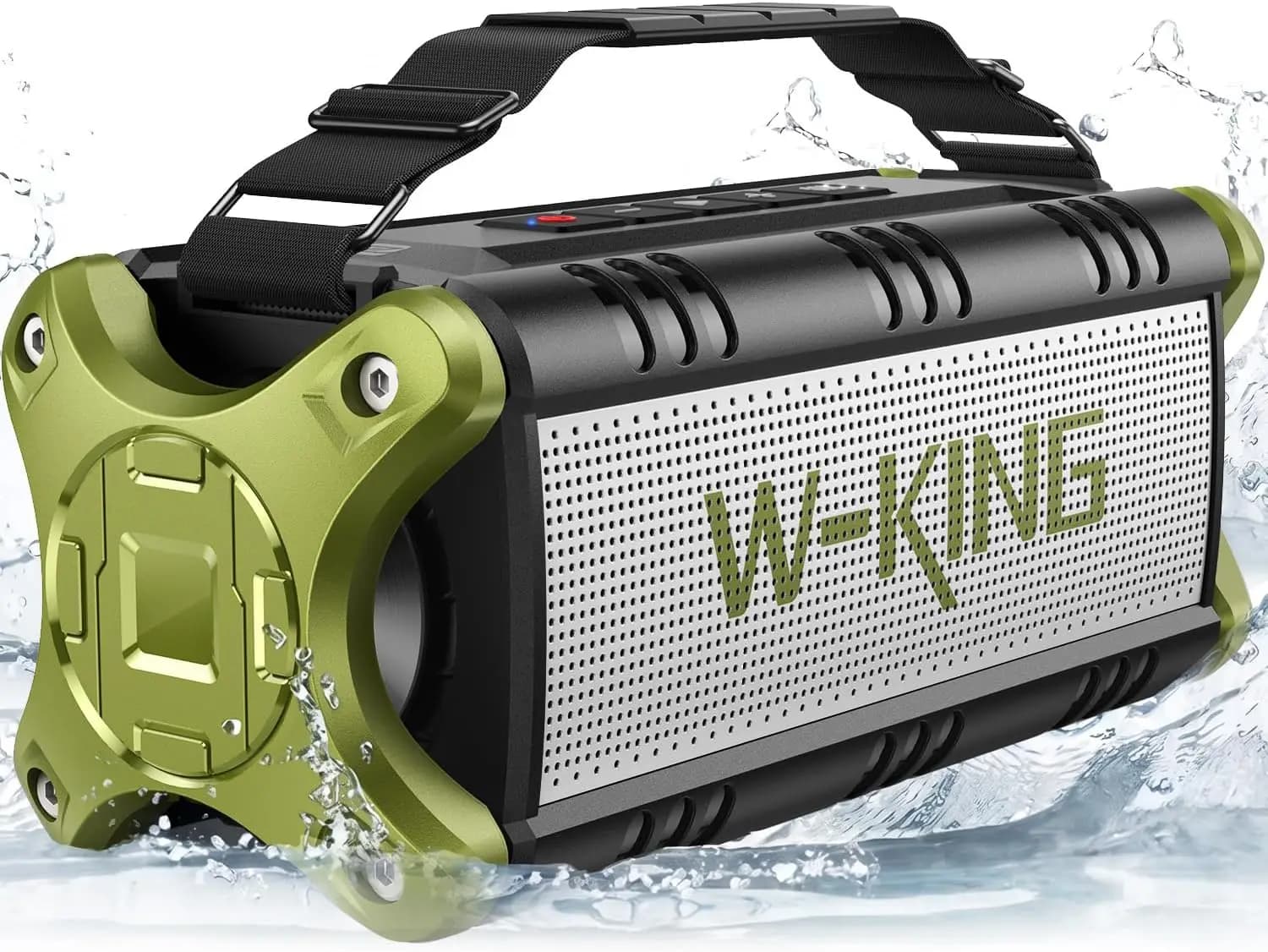 90W Portable Bluetooth Speaker, IPX6 Waterproof, 40H Playtime, Deep Bass, Outdoor Boombox for Beach Camping