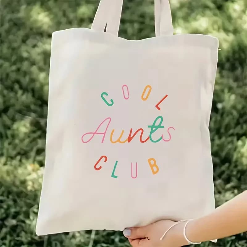 Borsa a Mano Stampata alla Moda per Zia, Borsa da Viaggio e Shopping per Donne, Stile Casual, per Pendolarismo Quotidiano, Design Aperto, Borsa a Tracolla