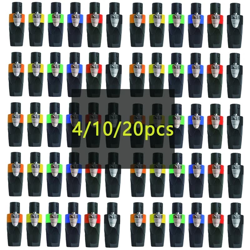 4/10/20 pz 4-Pin Neutrik Stile Audio Altoparlante Connettori Spine Twist Lock Altoparlante Senza Fili per Speakon Audio Professionale NL4FC