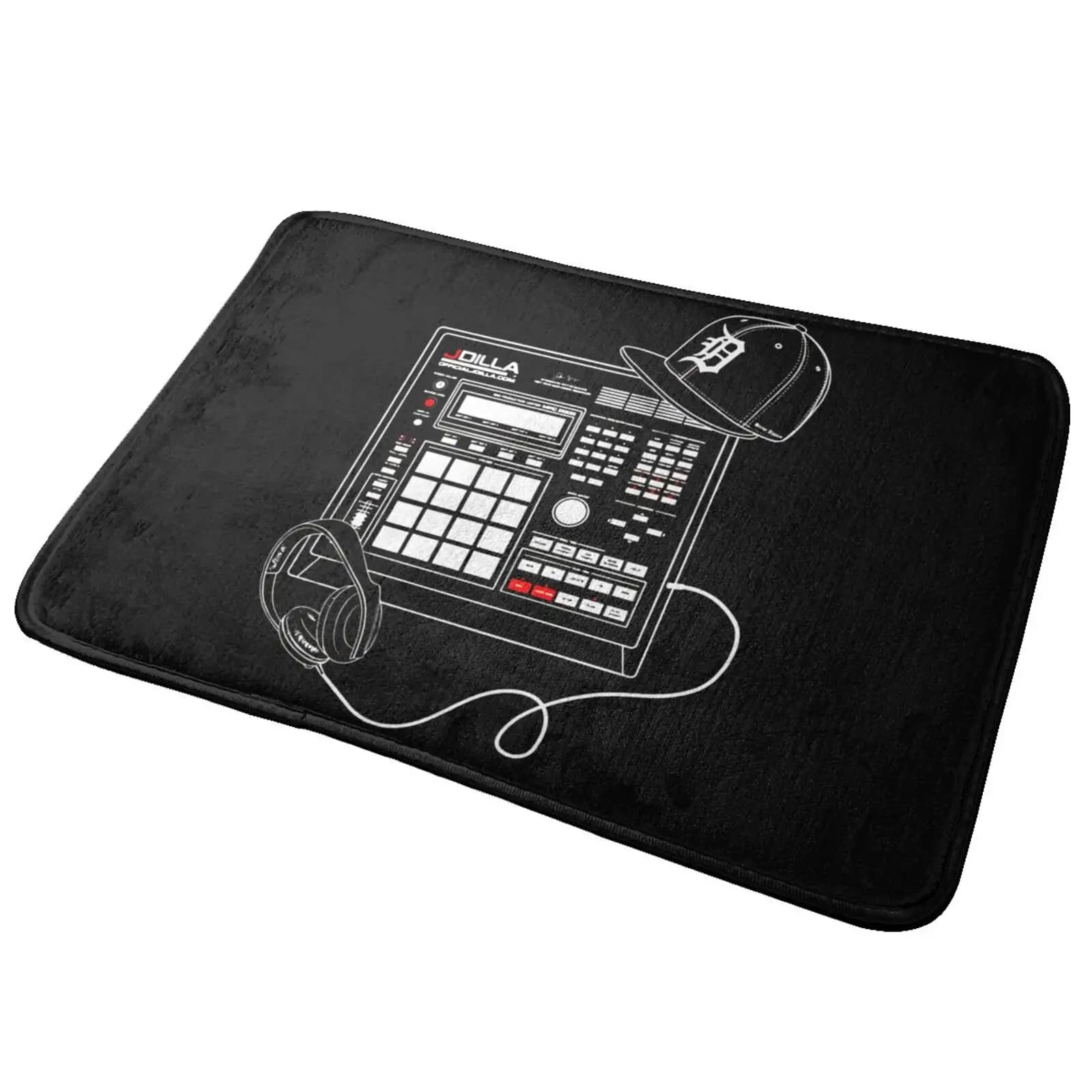 J Dilla Merch Drum Machine Beat Akai Mpc Hip Hop Rap Mat tappeto tappeto nuovo tappetino da cucina impermeabile