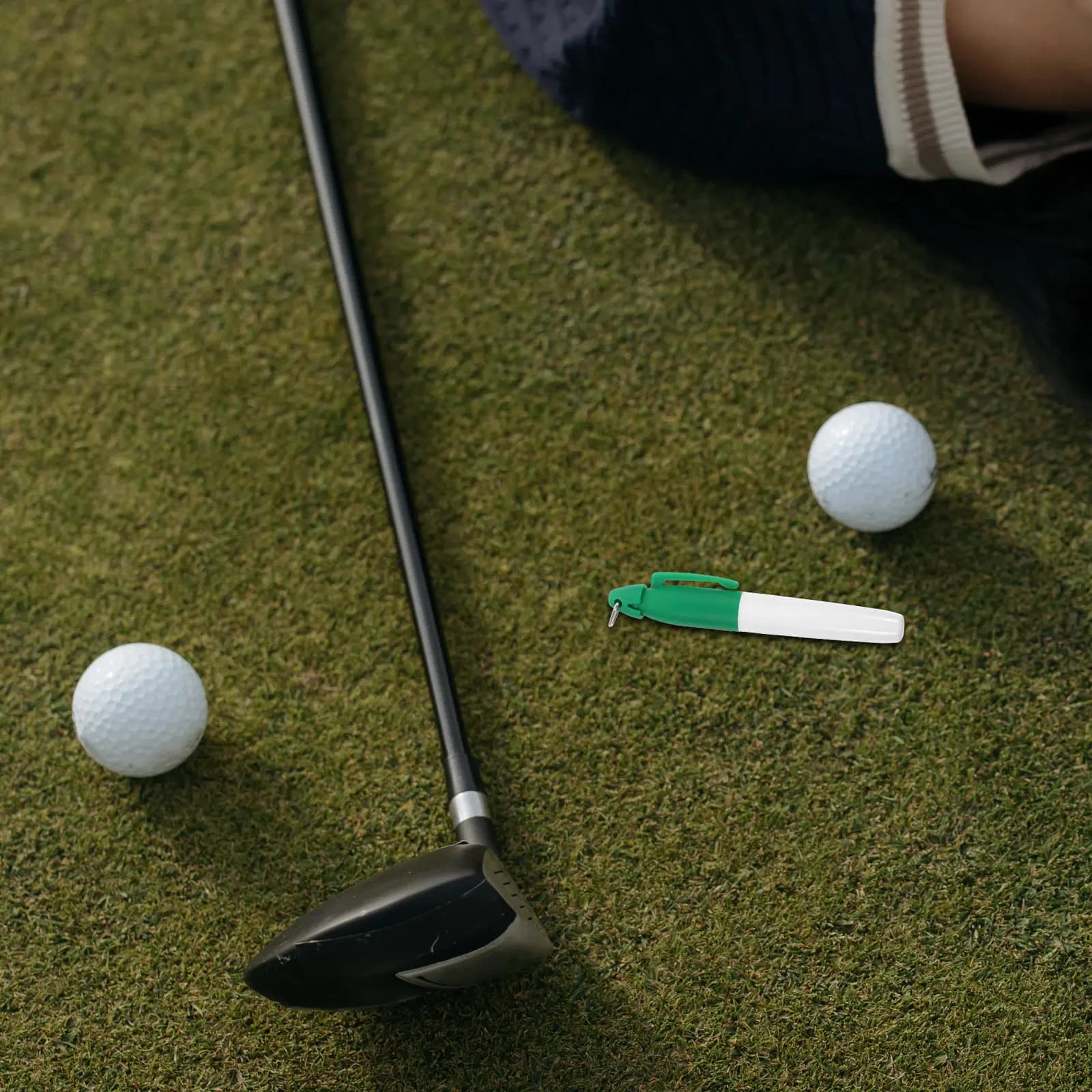 Set di 4 Pennarelli per Palline da Golf, Strumento Portatile in Plastica per Marcatura Linee, Marcatore per Allineamento Palline da Golf