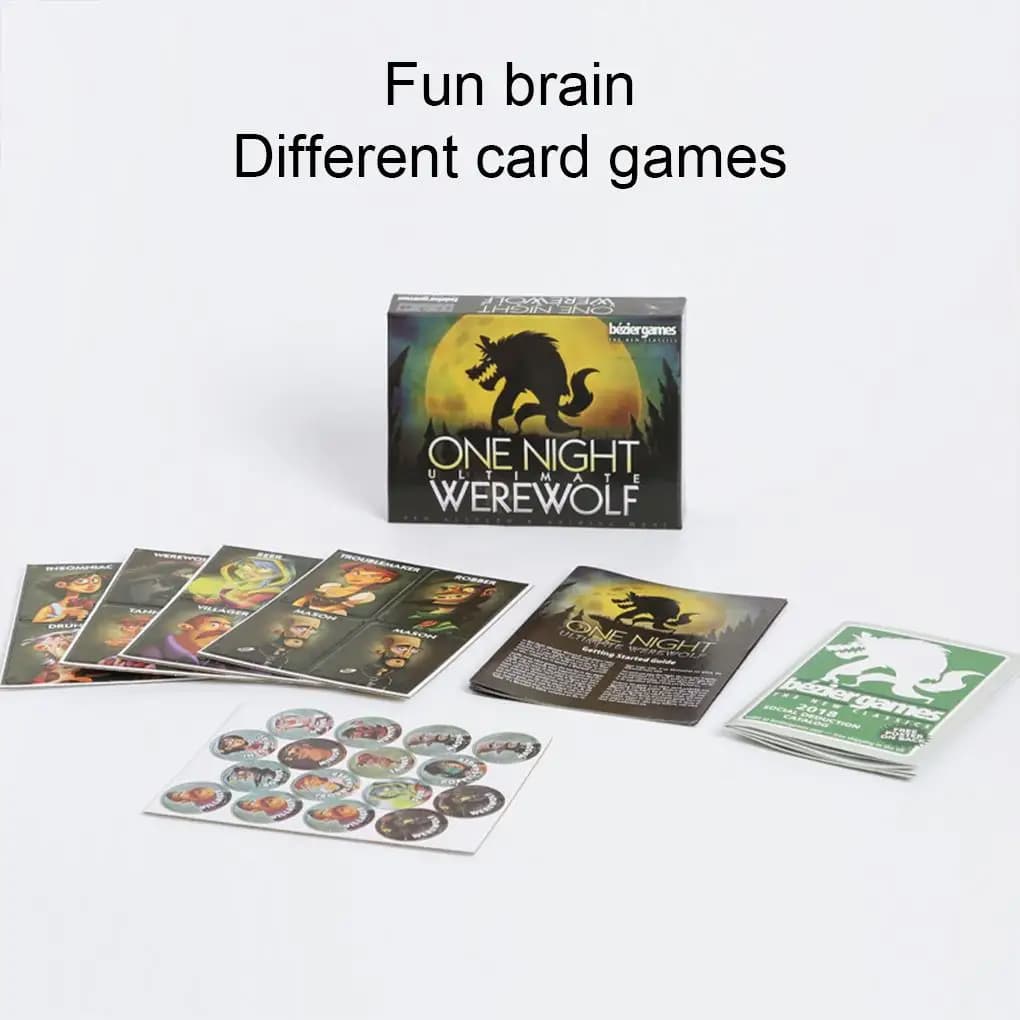 Giochi da Tavolo One Night Ultimate Werewolf, Gioco di Carte Daybreak Vampire Alien con Ruoli Bonus, Carte da Gioco per Feste e Casa