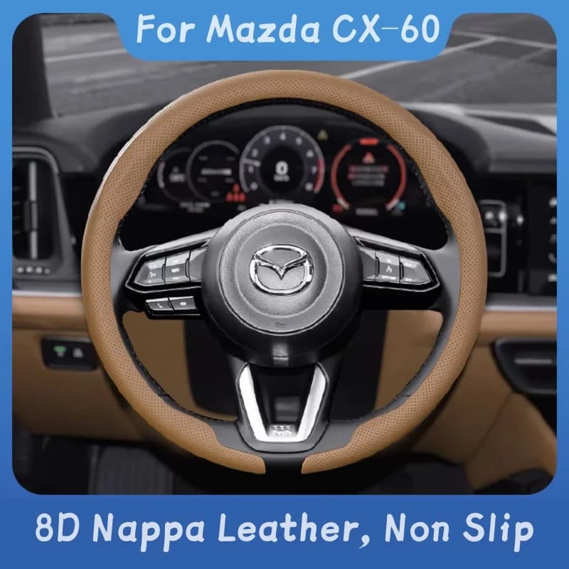8DNappa Leather Car Cover for Mazda CX60 CX-60 2022 2023 2024 2025 Anti-slip Washable Car Accessories
