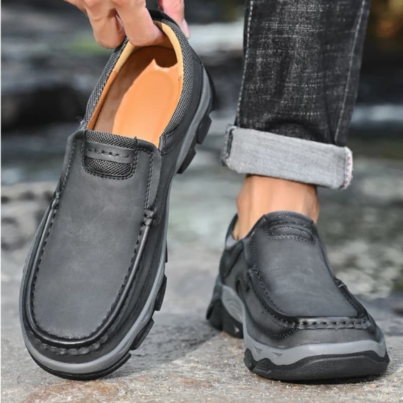 Mocassini da uomo Slip on Scarpe da barca Mocassini in pelle PU Scarpe casual da passeggio per lavoro Ufficio Scarpe da esterno Zapatillas Para Hombre