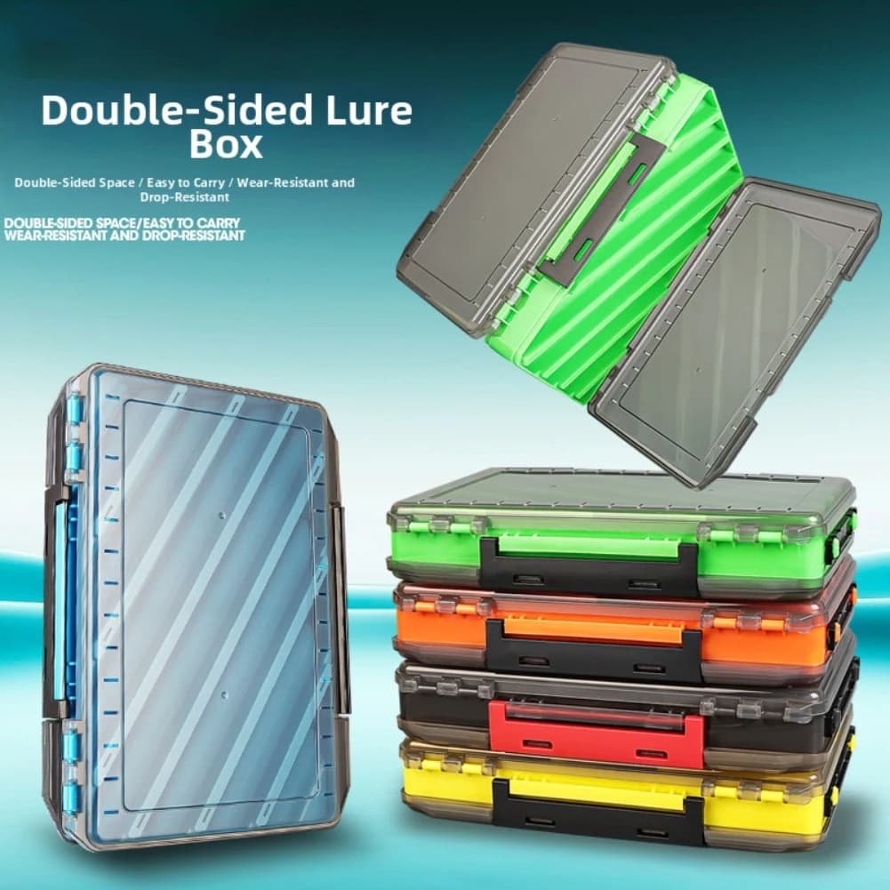 Box Fishing baits with Y-holes, Double-sided structure and ABS material for the Organization of Tools