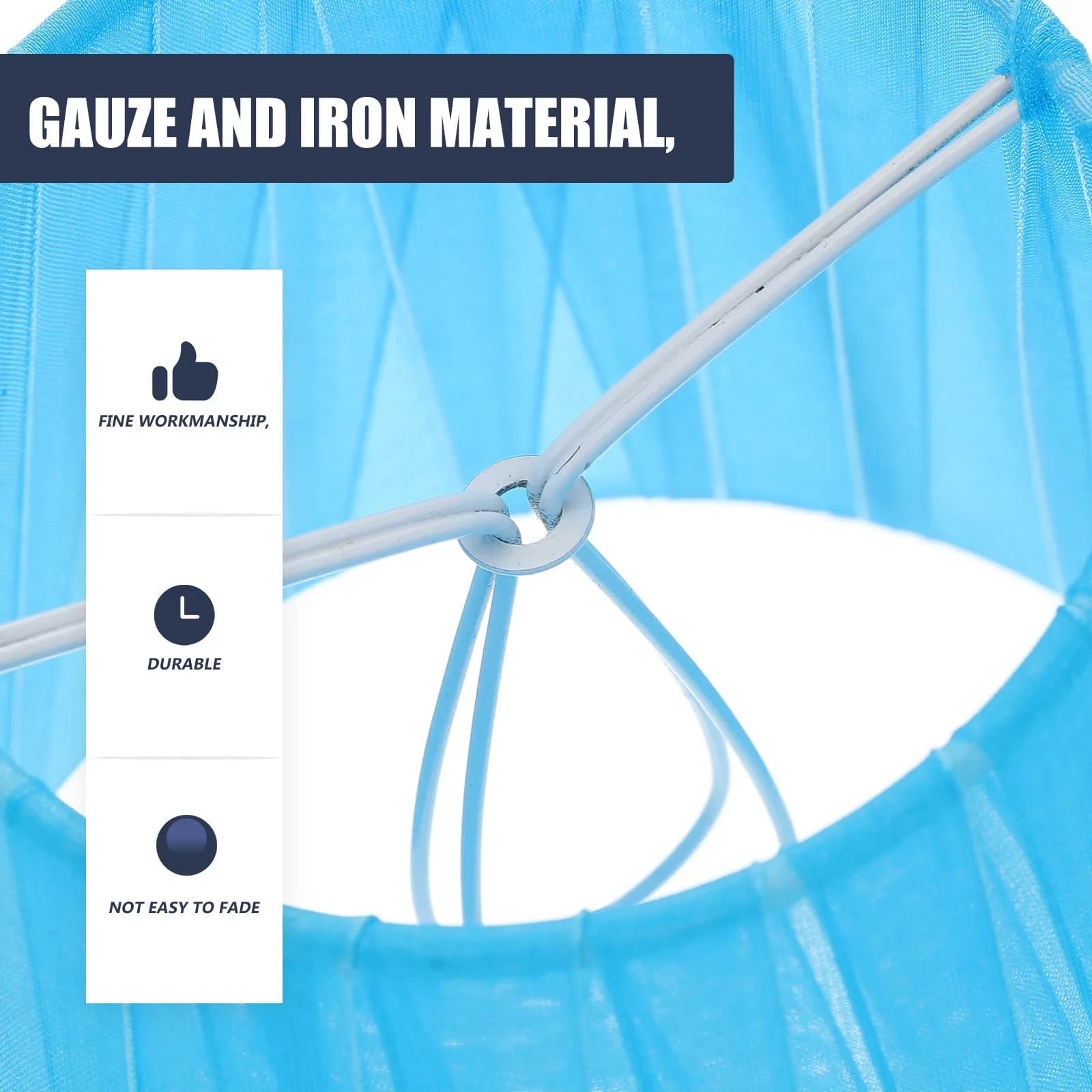 Gauze Lamp Shade Small Size Translucent Light Diffuser for Table Lamp Desk Light Barrel Drum Style Warm Atmosphere Bedroom