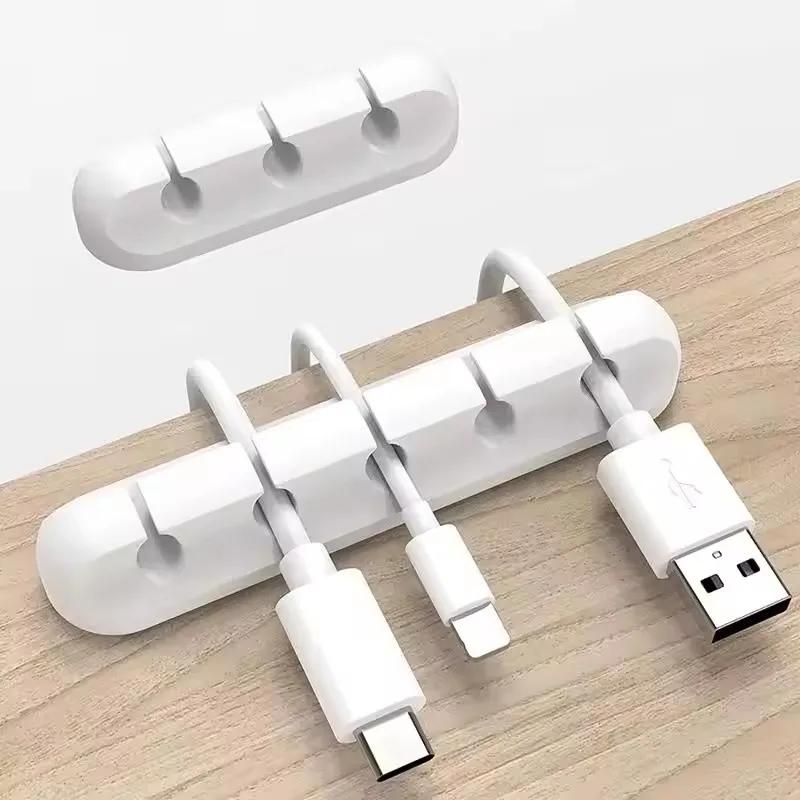 Cable Cable Organizer Cable Management Clips Silicone USB Winding Machine Mouse, Keyboard, Headset for iPhone Huawei