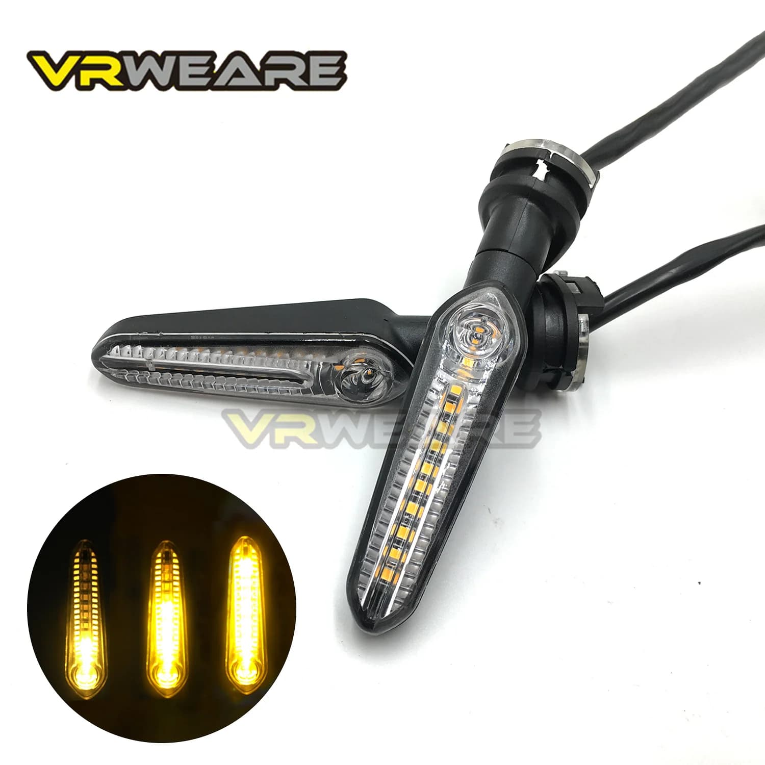 Moto Indicatori di direzione 12 Led Indicatore di Flusso D'acqua Freccia Lampeggiante Lampade Per YAMAHA MT09 TRACER YZF R15/R1/R6 XSR 700/900 XJ6