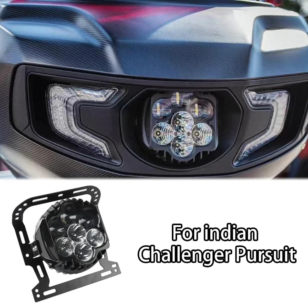 Faro LED per moto Luci di marcia diurna a fascio alto/basso di ricambio per Indian Pursuit Challenger 2022-2025