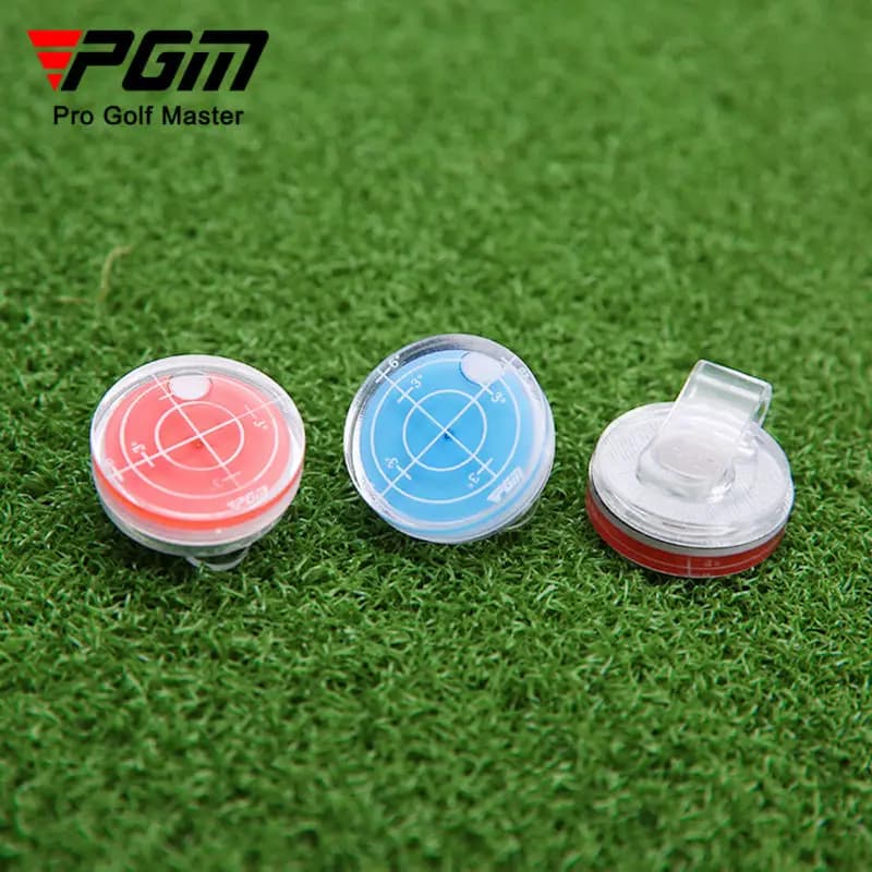 Segni funzione livello golf PGM Clip magnetica per cappuccio Indicatore pallina da golf Rosso e blu MK011