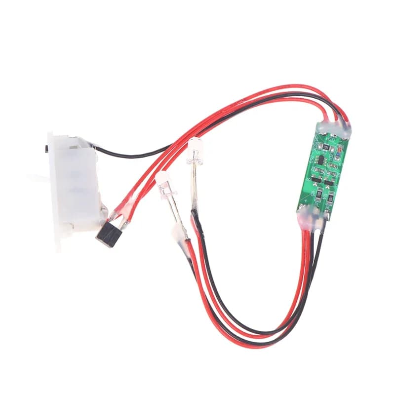 Modulo lampeggiante stroboscopico 3-12V Rosso Blu Luce LED a 2 colori Spia lampeggiante veloce Modulo lampeggiante per pezzi di ricambio modello di auto RC