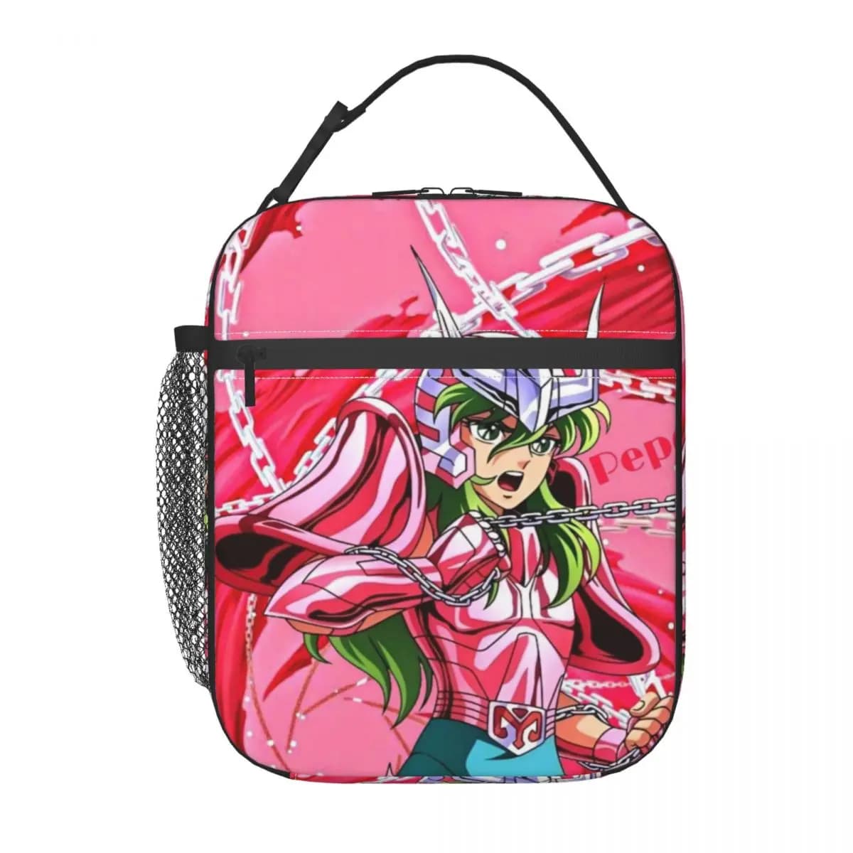 Borsa Termica Personalizzata Saint Seiya Anime Manga per Scuola e Ufficio, Contenitore Termico Riutilizzabile per Alimenti, per Donne e Uomini