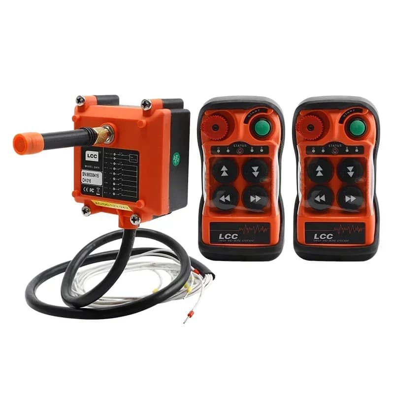 Gru telecomandata industriale paranco elettrico telecomando trasmettitore di guida ricevitore di controllo interruttore maniglia Q400 LCC DC12V
