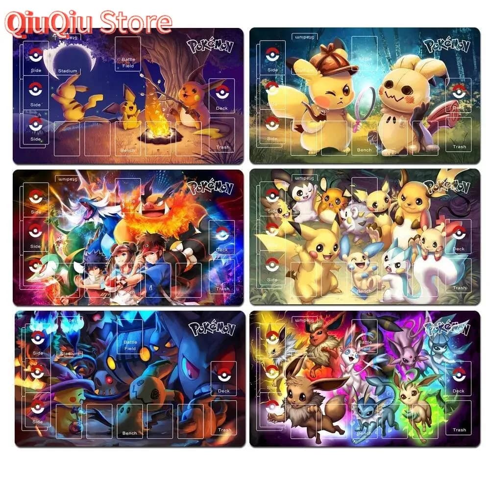 Tappetino da gioco Pokemon Tappetino PTCG Tappetino da gioco per carte collezionabili Gioco di carte dedicato contro il tappetino da tavolo-01