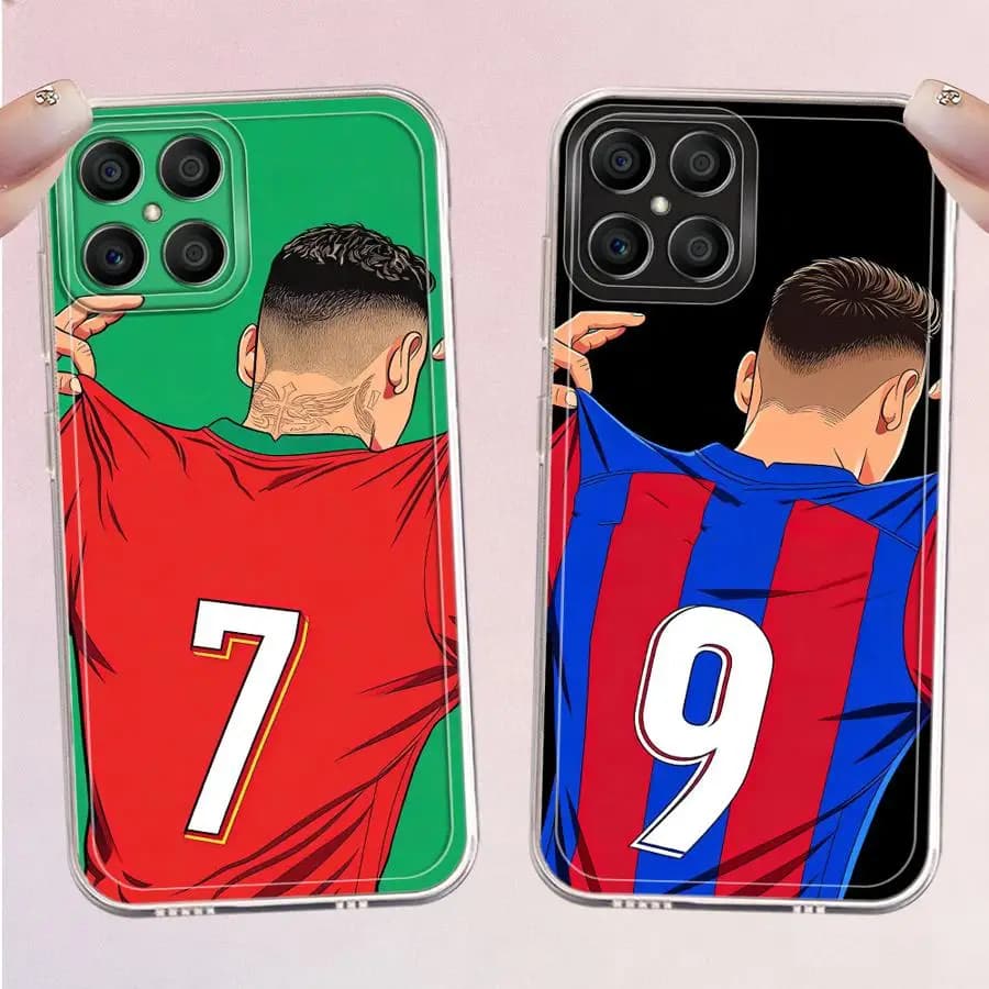Cartoon Football Numbers Case for Honor X9b X8a X9a 90 Lite X7b X8b X8 Soft Phone Cover
