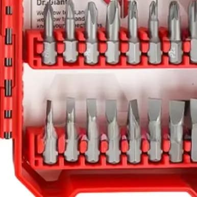 56 Piece Alloy Steel Screwdriver Bit Set Magnetic Tips Anti Slip For Electric Drill Driver Tools With Storage Case Red