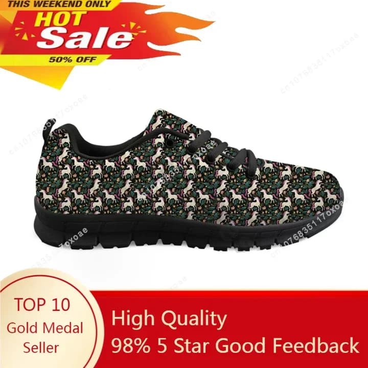 Scarpe da ginnastica nere Scarpe casual con plateau da donna Scarpe basse con design floreale a cavallo per scarpe da ginnastica personalizzate di grandi dimensioni Ayakkabi Erkek